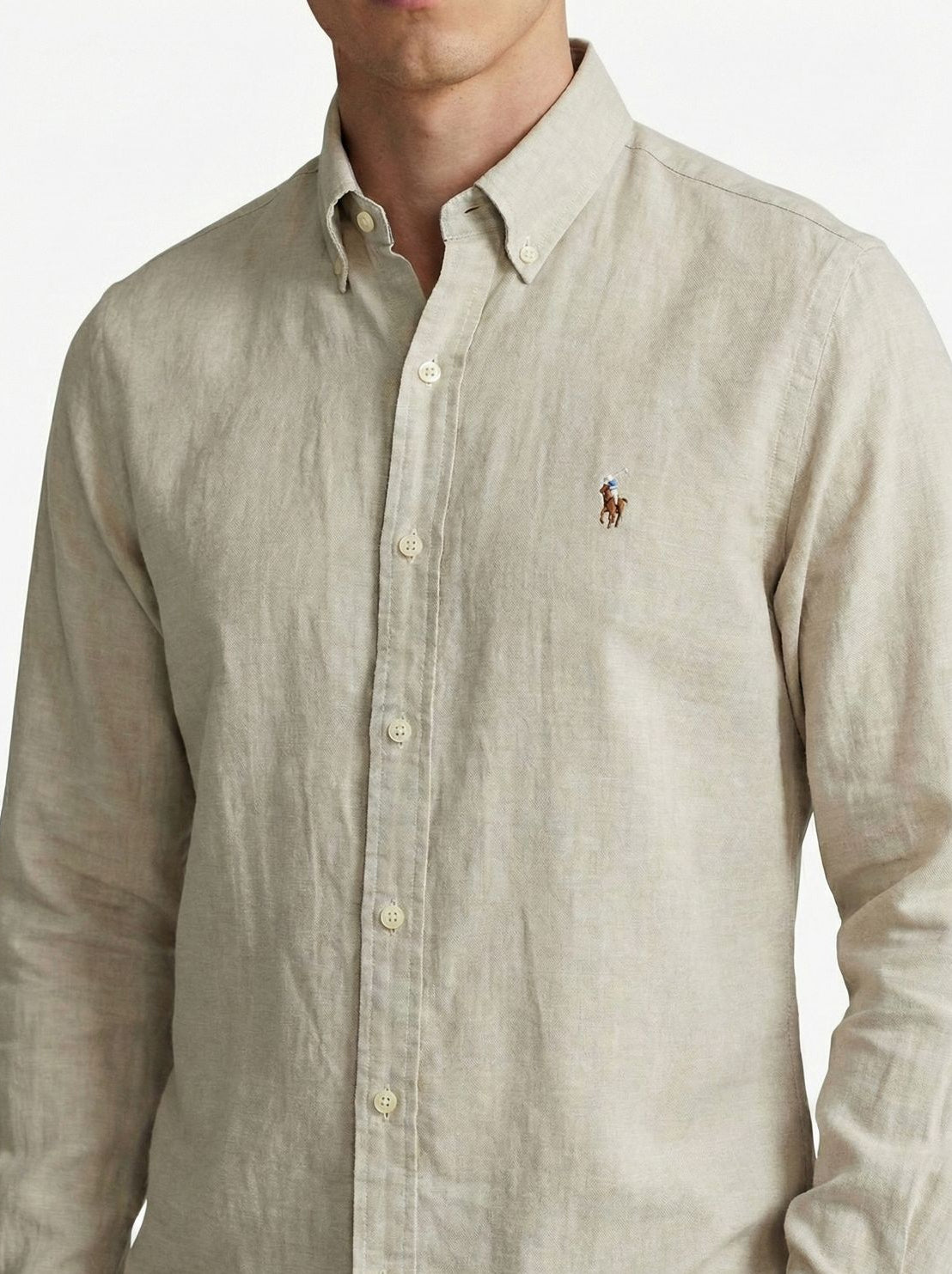 Camisa Manga Longa Tecido Oxford Polo Ralph Lauren