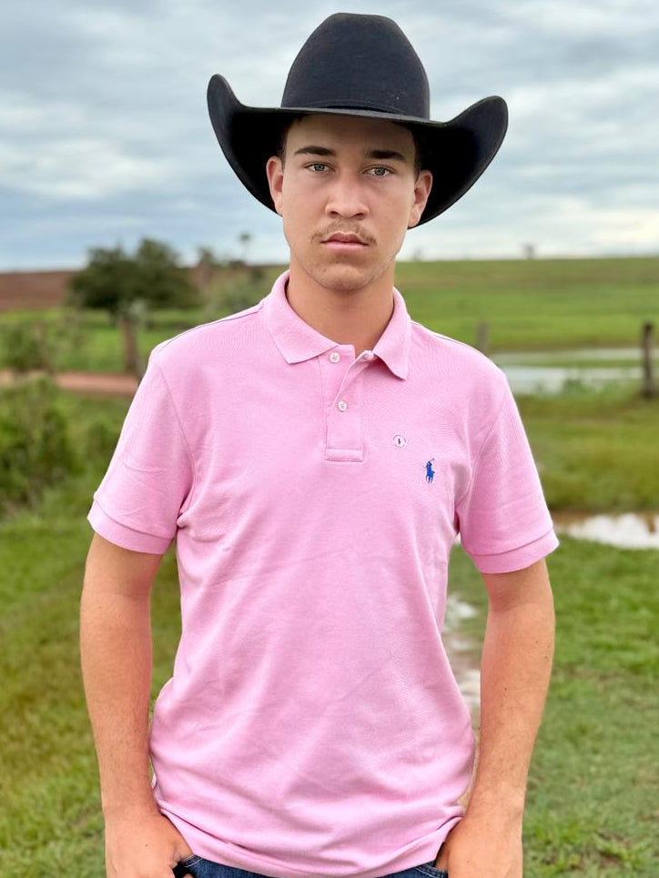 Camiseta Gola Polo Rosa Polo Ralph Lauren