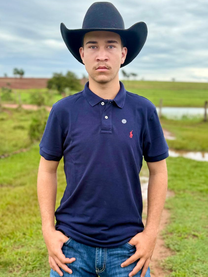 Camiseta Gola Polo Azul Marinho Polo Ralph Lauren