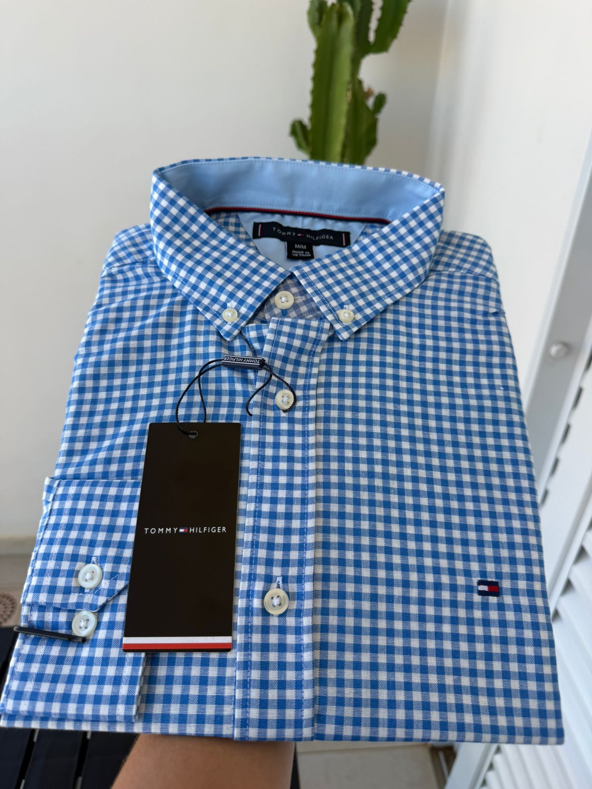 Camisa Manga Longa Tommy Hilfiger Azul