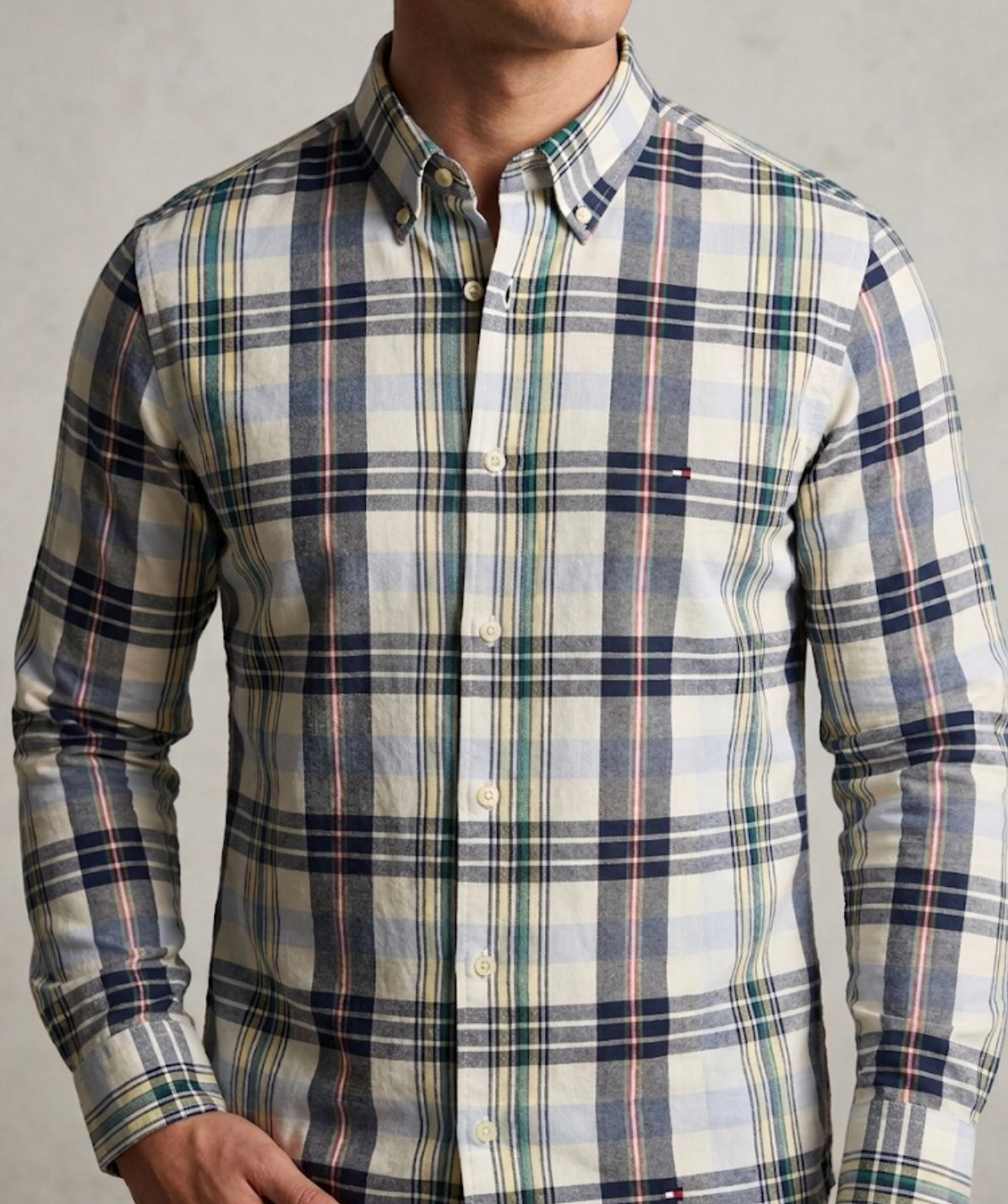Camisa Manga Longa Tommy Hilfiger Xadrez Americano