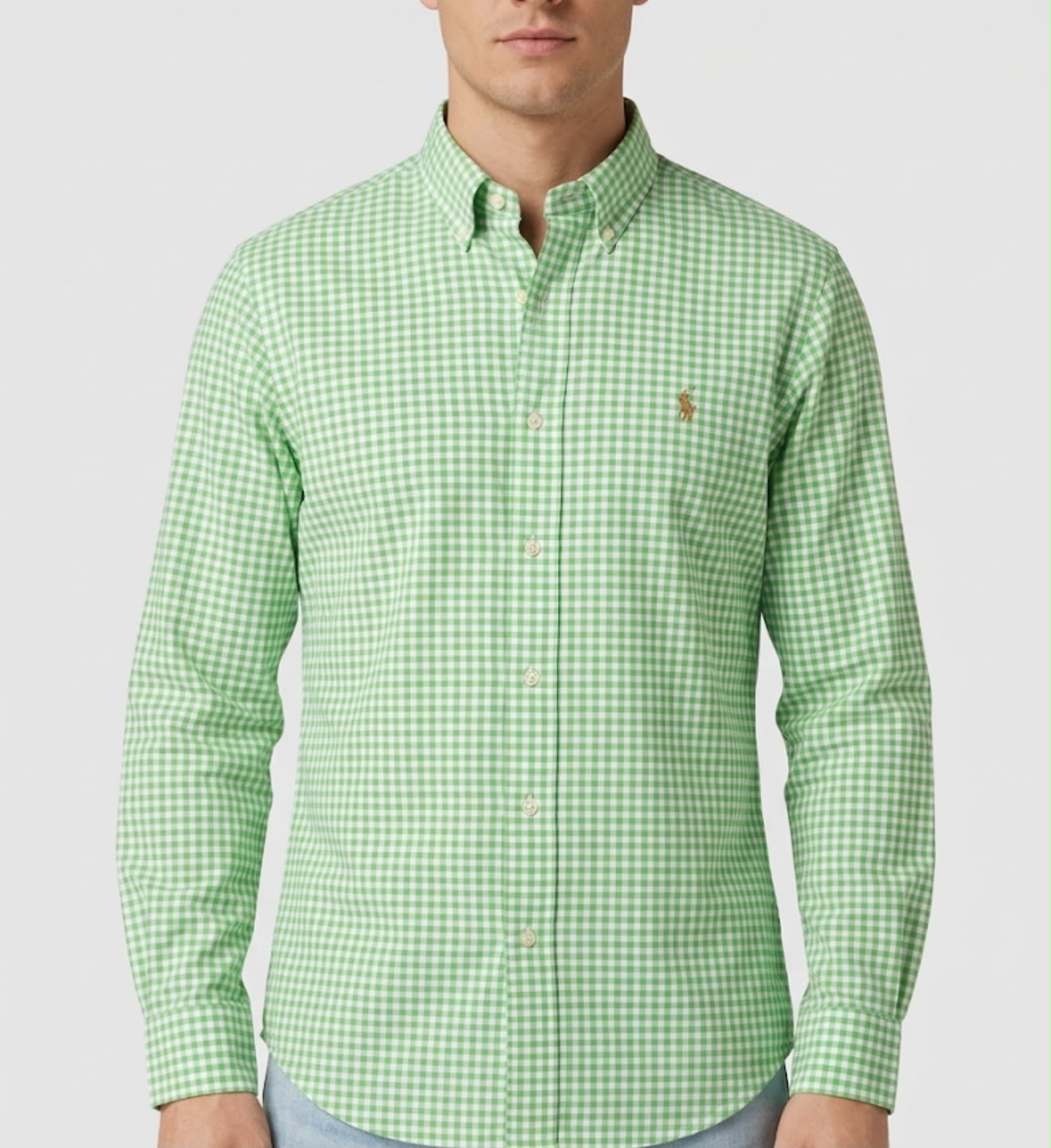 Camisa Manga Longa Polo Ralph Lauren Verde Lima