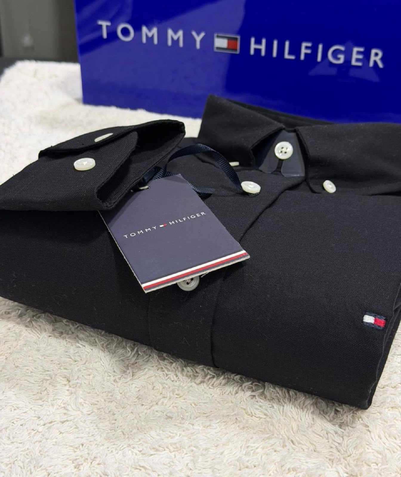 Camisa Manga Longa Tommy Hilfiger Preta
