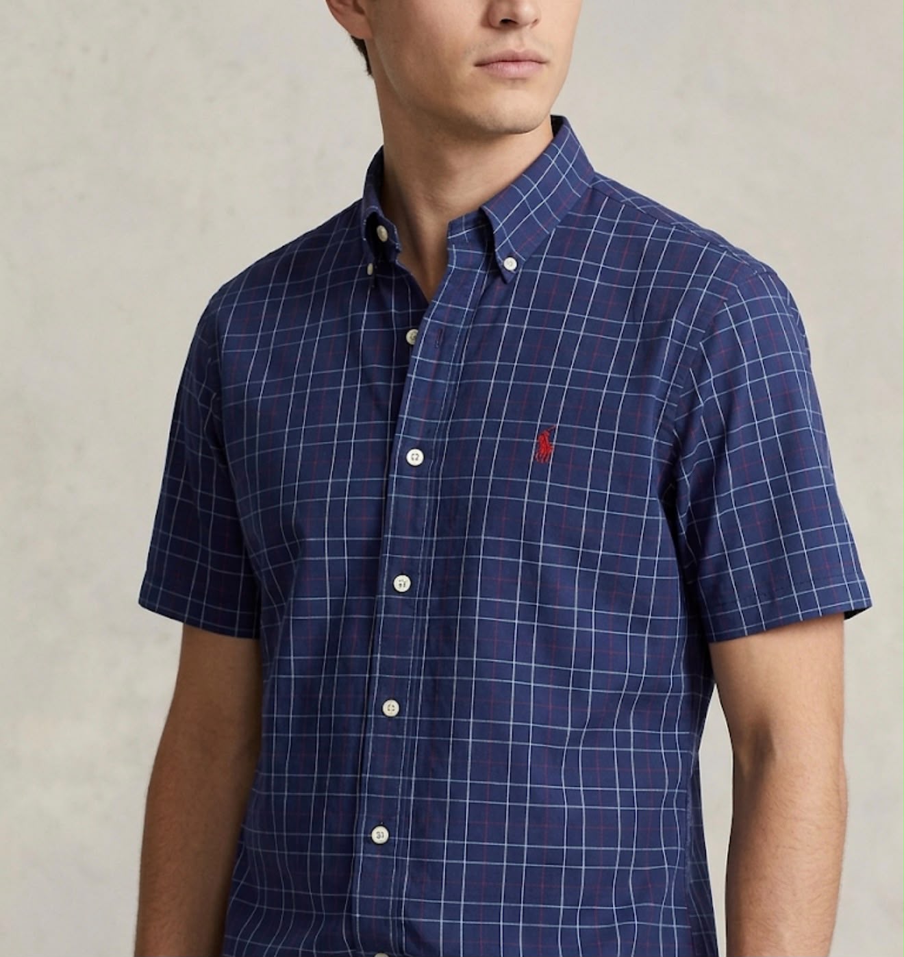 Camisa Manga Curta Polo Ralph Lauren  Azul Marinho