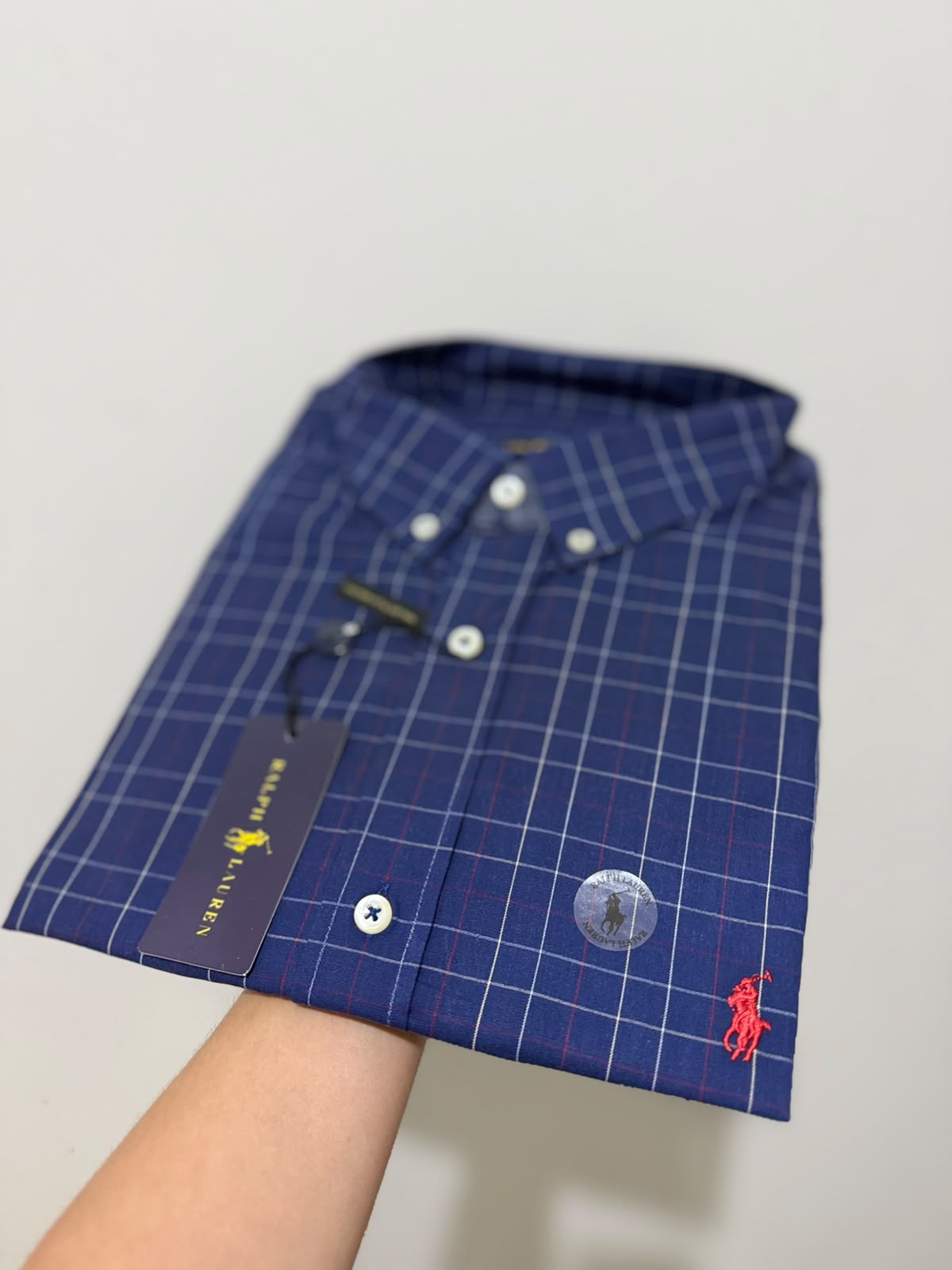 Camisa Manga Curta Polo Ralph Lauren  Azul Marinho