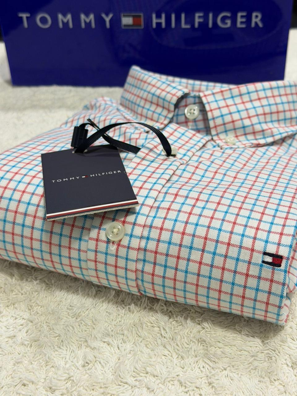 Camisa Manga Longa Xadrez Tommy Hilfiger