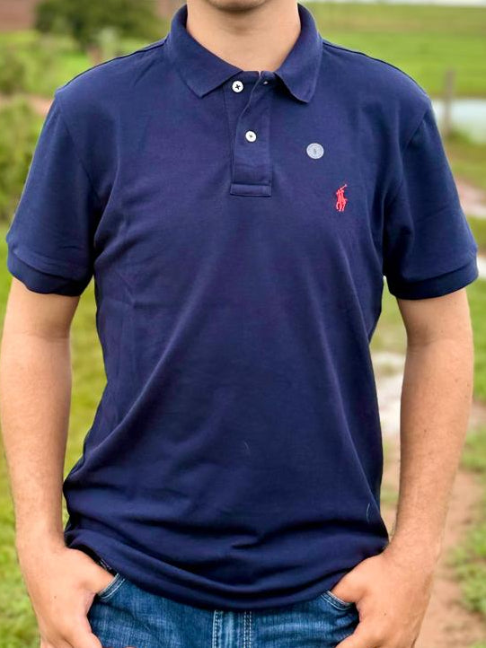 Camiseta Gola Polo Azul Marinho Polo Ralph Lauren