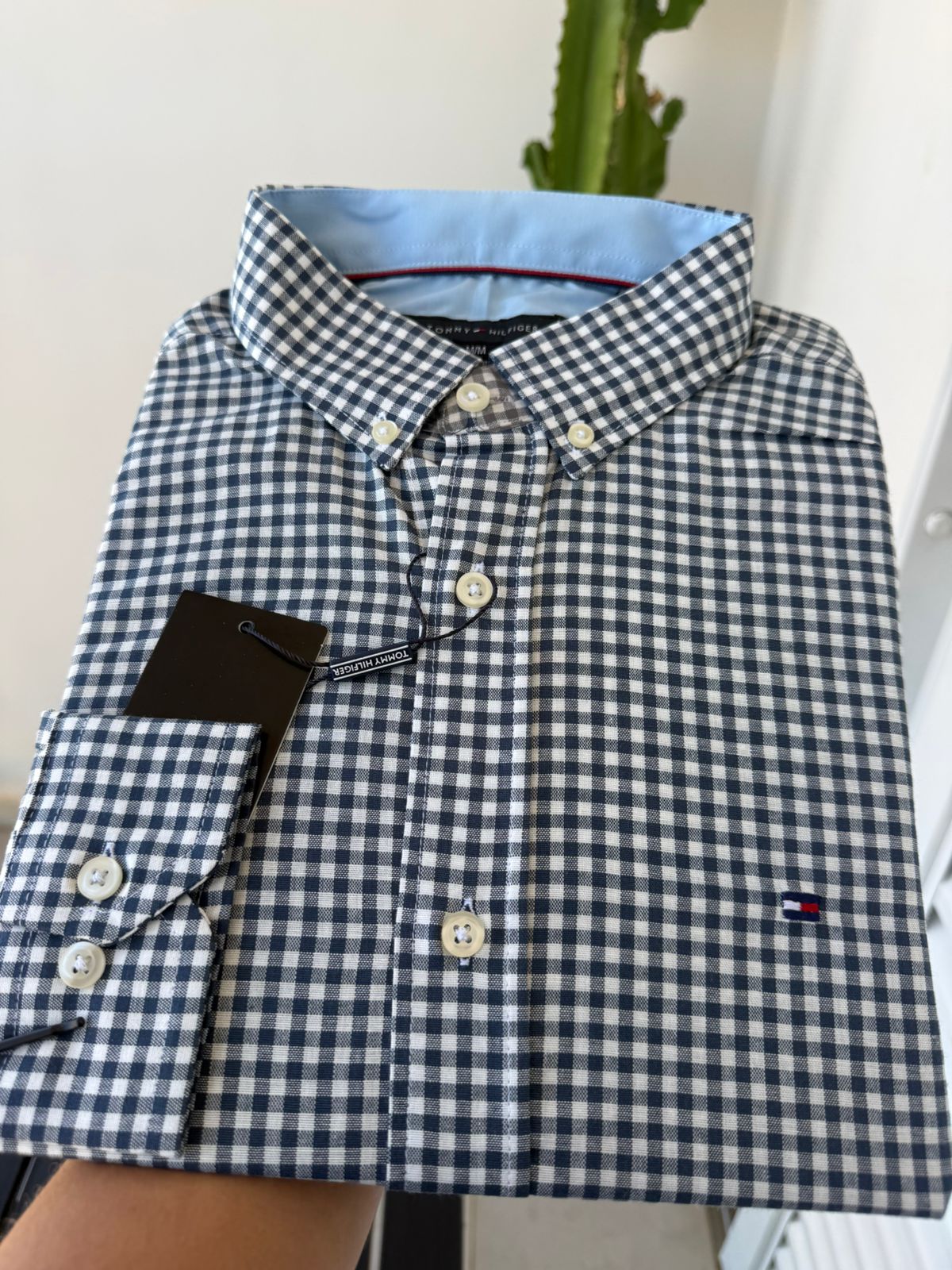 Camisa Manga Longa Tommy Hilfiger Azul Marinho